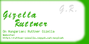 gizella ruttner business card